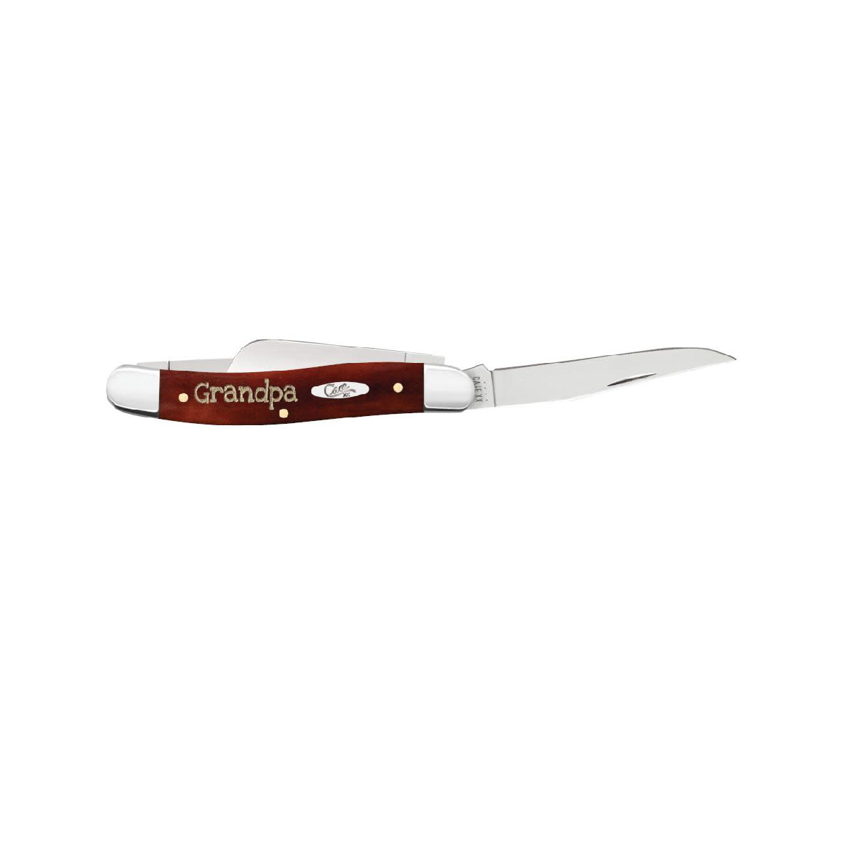 CASE KNIVES EMBELLISHED SMOOTH CHESTNUT BONE MEDIUM STOCKMAN IN GIFT TIN
