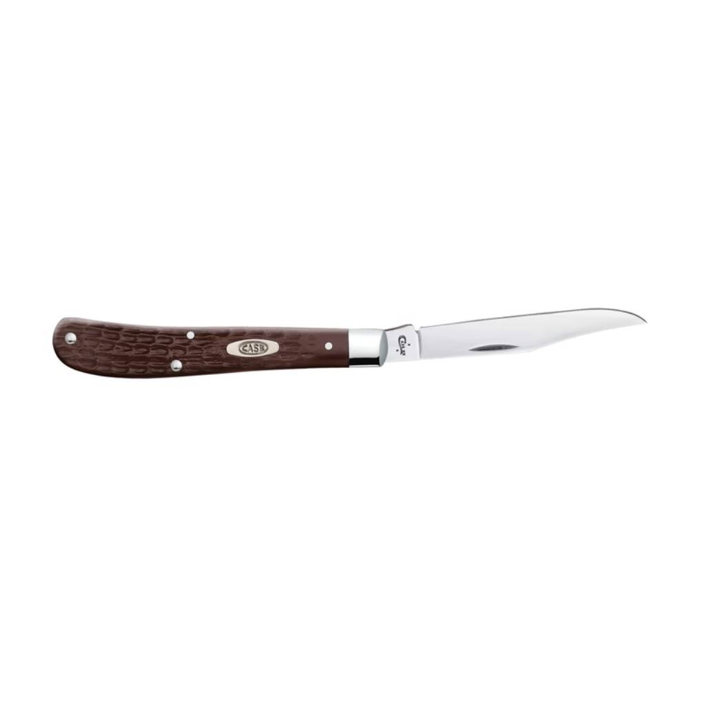 FGO CASE KNIVES BROWN SYNTHETIC SLIMLINE TRAPPER