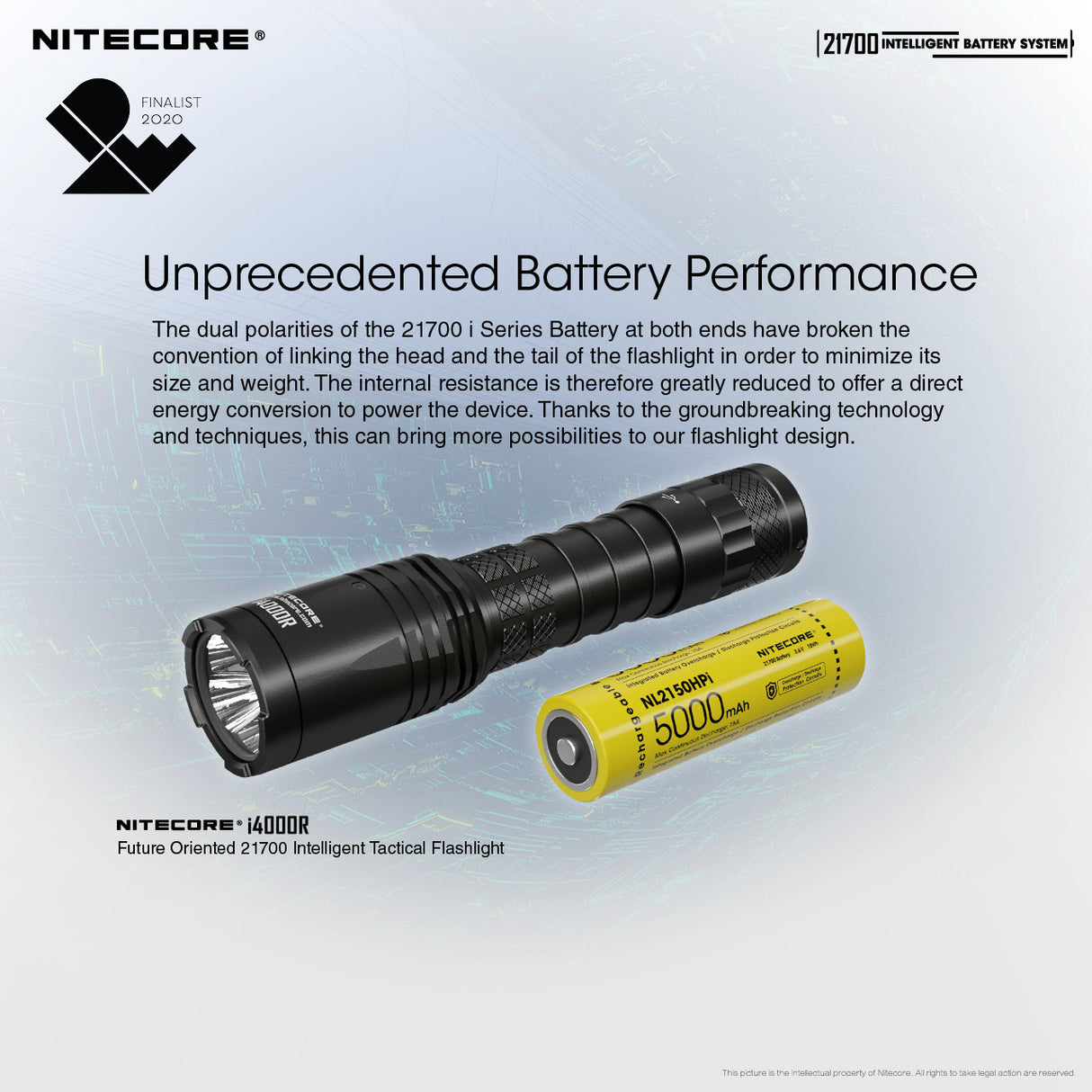 NITECORE 21700 INTELLIGENT BATTERY SYSTEM (21700IBS)