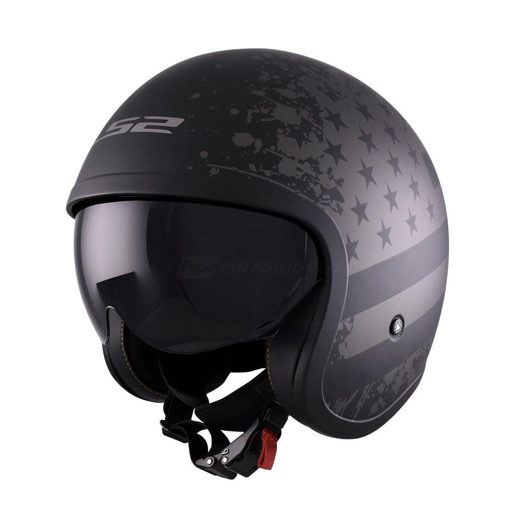 LS2 OF599 SPITFIRE MOTORCYCLE OPEN FACE HELMET