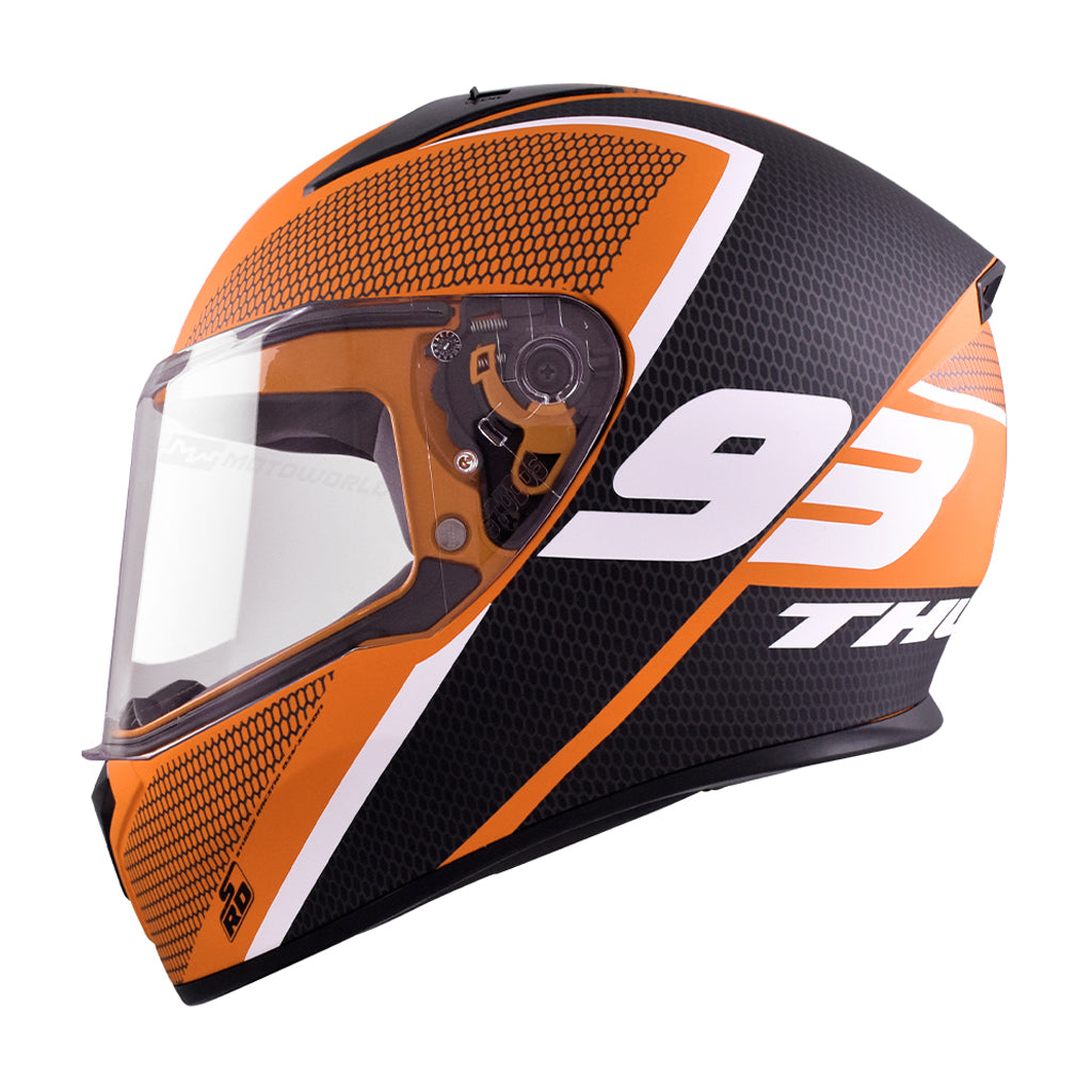 STUDDS THUNDER MOTORCYCLE FULL FACE HELMET (w/ FREE EXTRA VISOR)