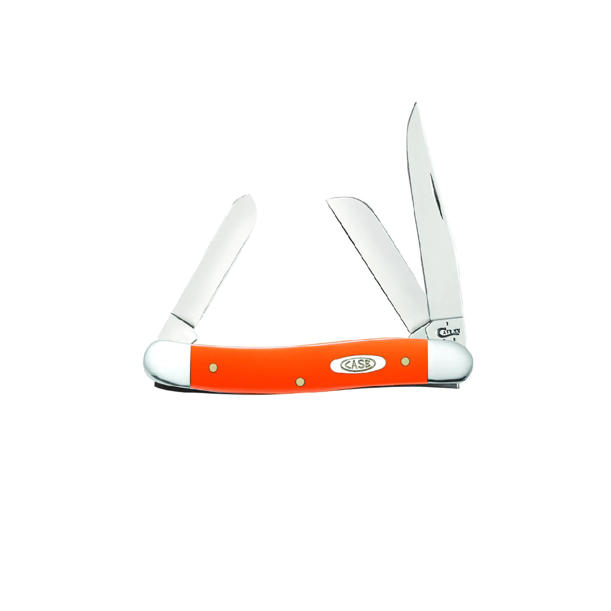 CASE KNIVES ORANGE SYNTHETIC MEDIUM STOCKMAN