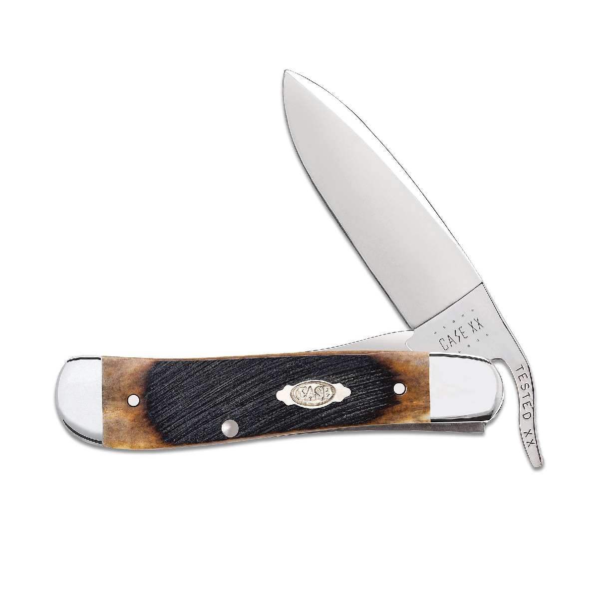 CASE KNIVES RUSSLOCK SAWCUT JIG MOLASSES BONE