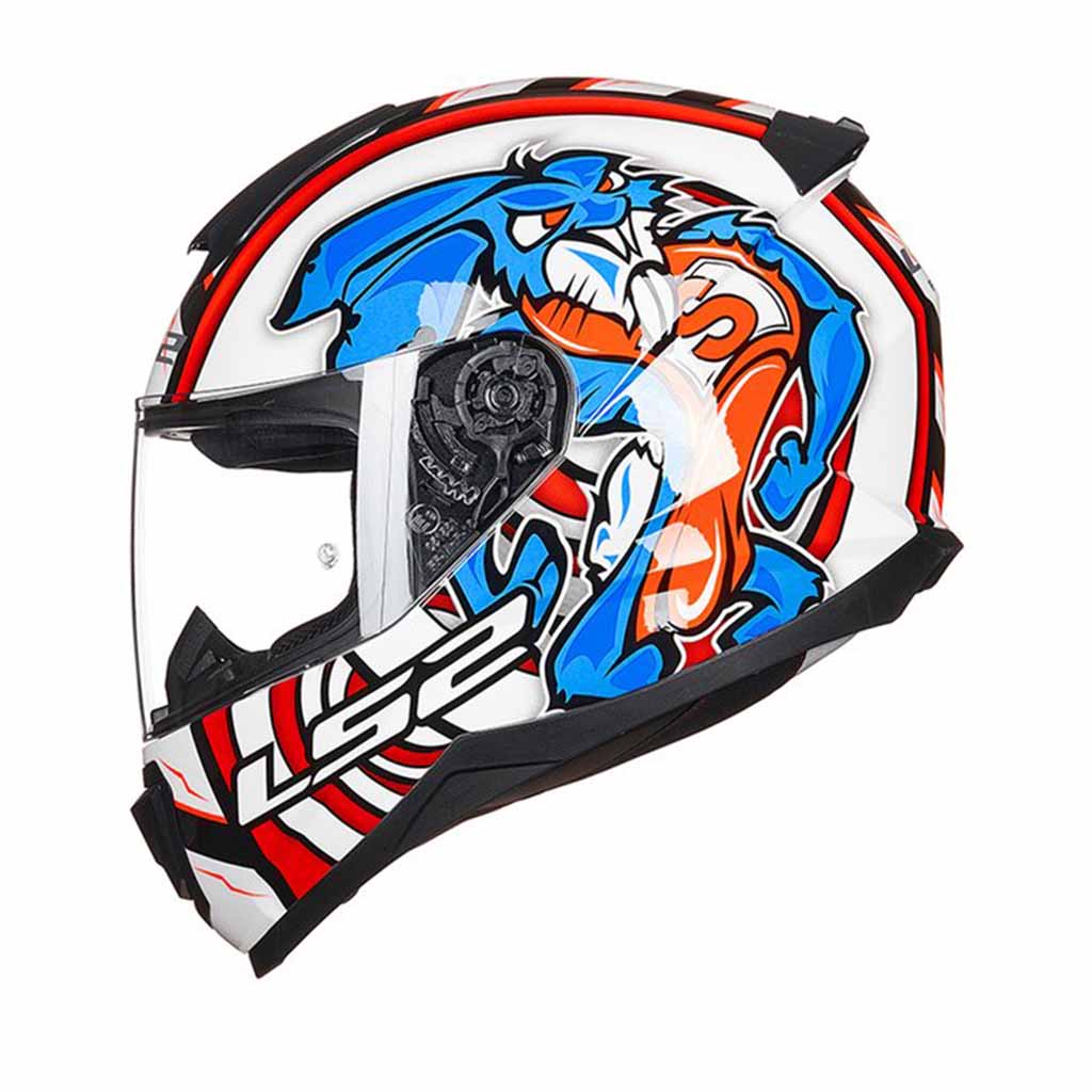 LS2 FF802 FLASH MOTORCYCLE FULL FACE HELMET w/ FREE VISOR