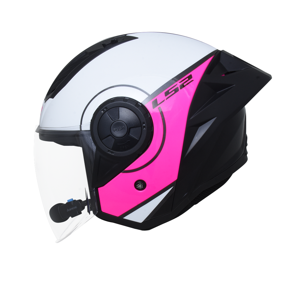 LS2 OF616 AIRFLOW II OPEN FACE HELMET w/ BLUETOOTH AIRIDE