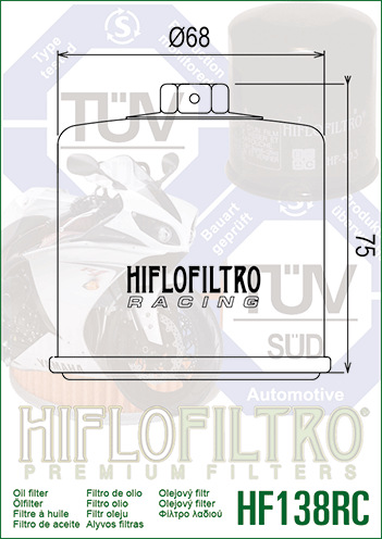 HIFLO FILTRO PREMIUM MOTORCYCLE OIL FILTERS