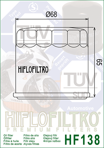 HIFLO FILTRO PREMIUM MOTORCYCLE OIL FILTERS