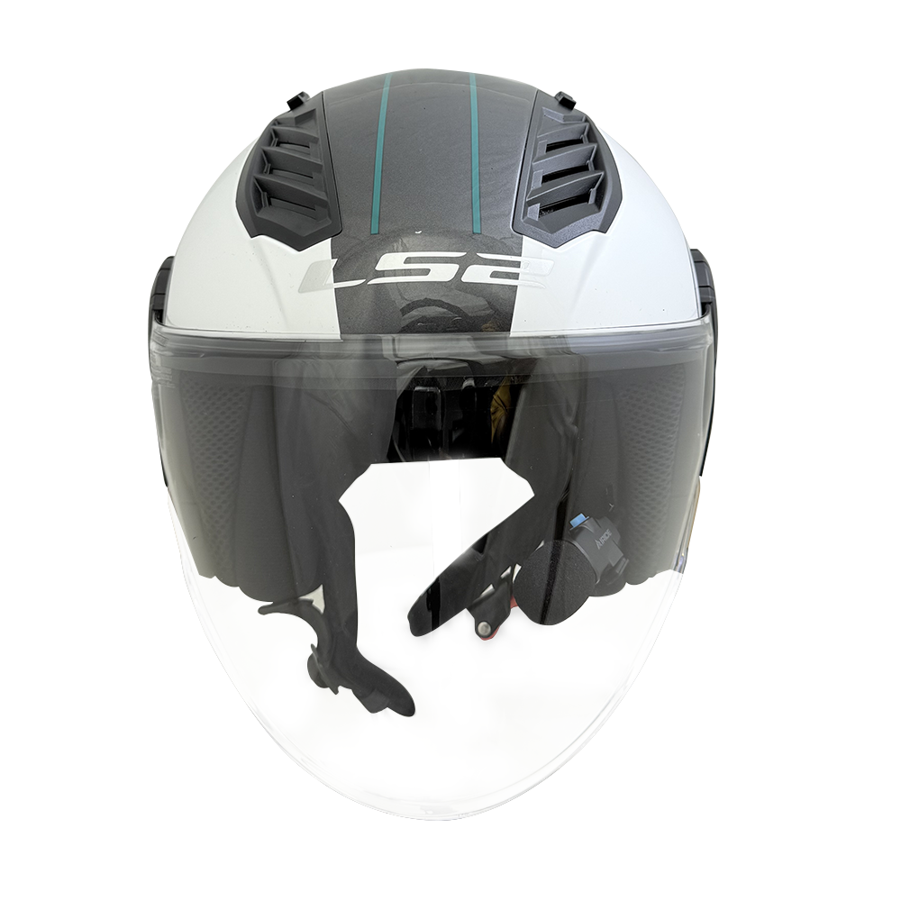 LS2 OF616 AIRFLOW II OPEN FACE HELMET w/ BLUETOOTH AIRIDE