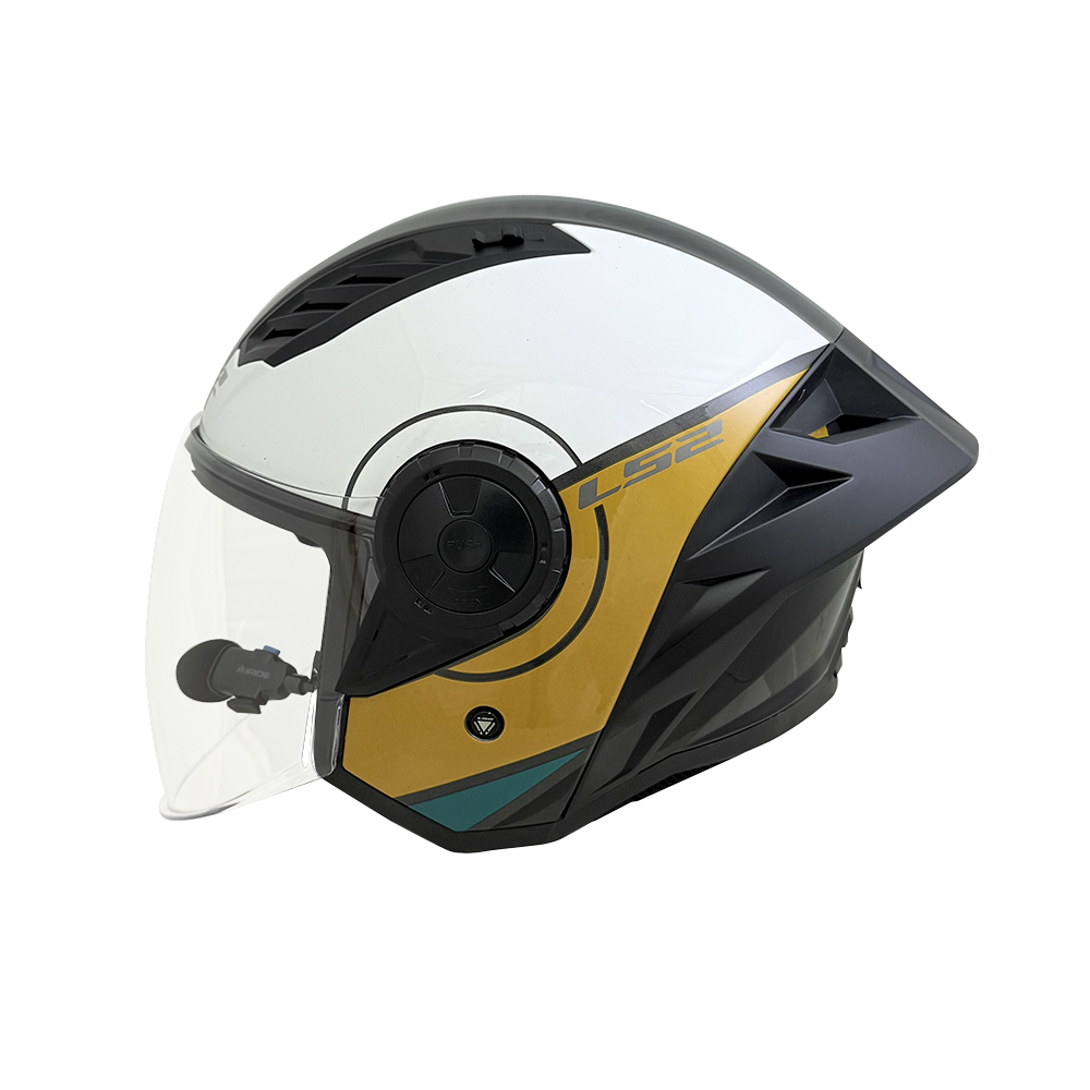 LS2 OF616 AIRFLOW II OPEN FACE HELMET w/ BLUETOOTH AIRIDE