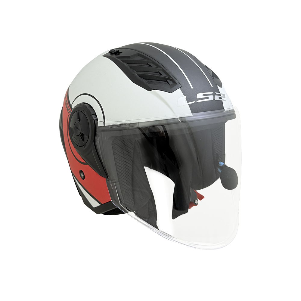 LS2 OF616 AIRFLOW II OPEN FACE HELMET w/ BLUETOOTH AIRIDE