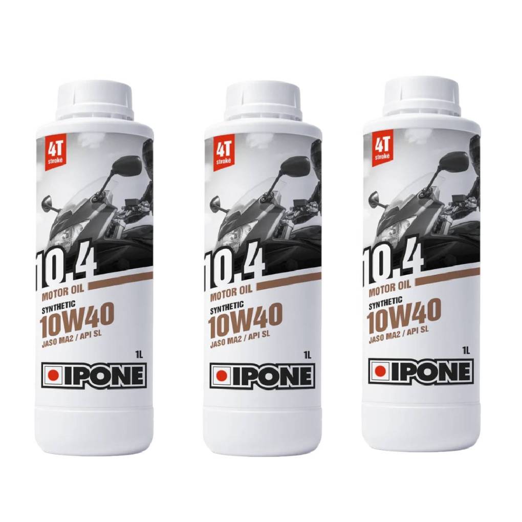 IPONE 10.4 10W-40 SEMI-SYNTHETIC MOTORCYCLE ENGINE OIL - 1L
