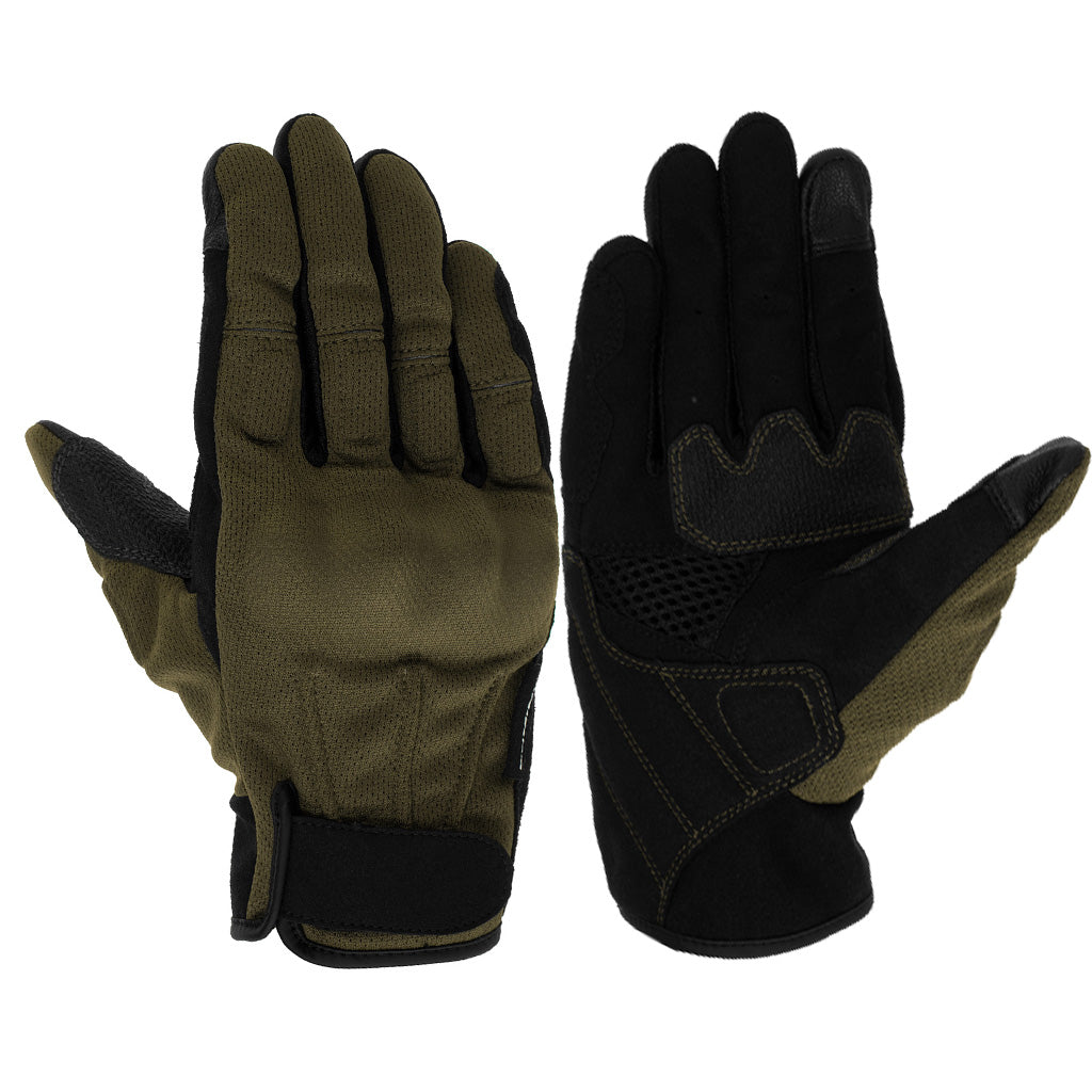 KOMINE GK-2493 PROTECT VINTAGE MOTORCYCLE MESH GLOVES