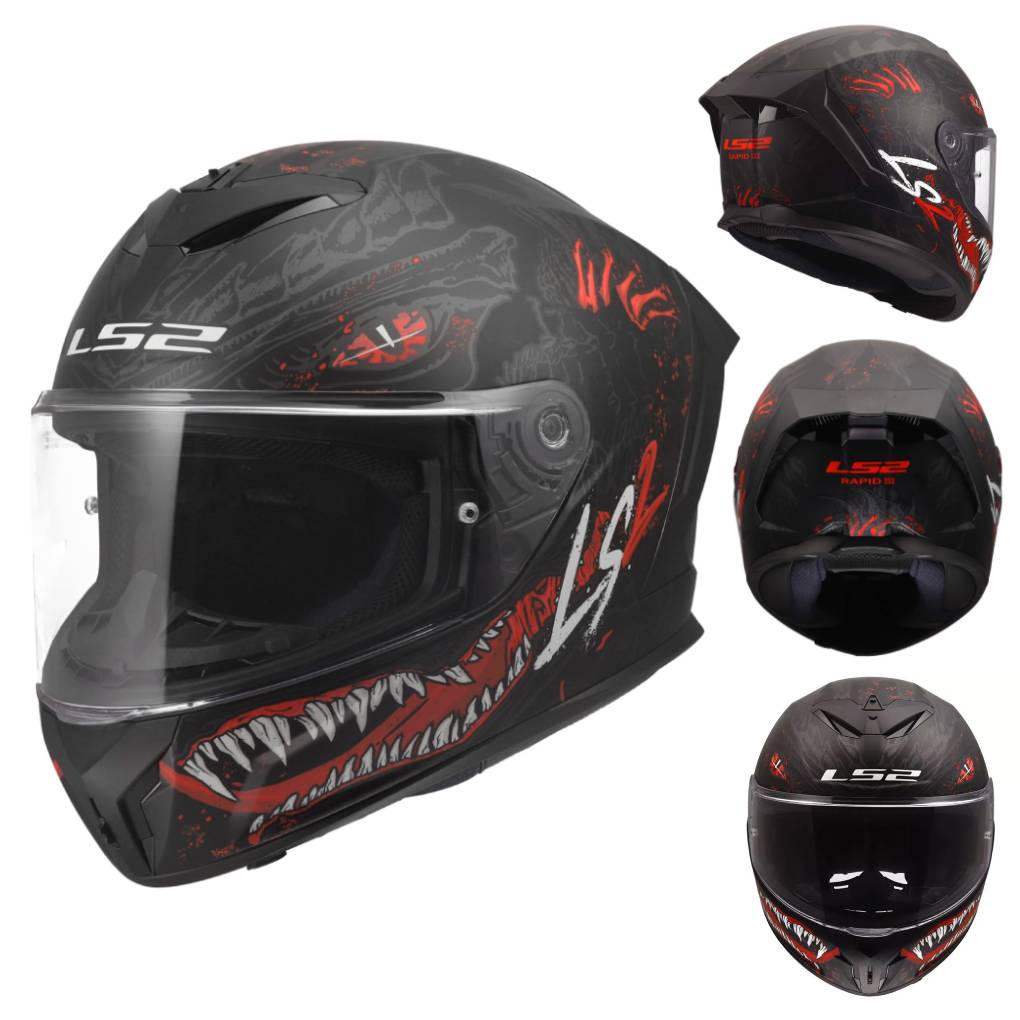 LS2 FF820 RAPID III MOTORCYCLE FULLFACE HELMET