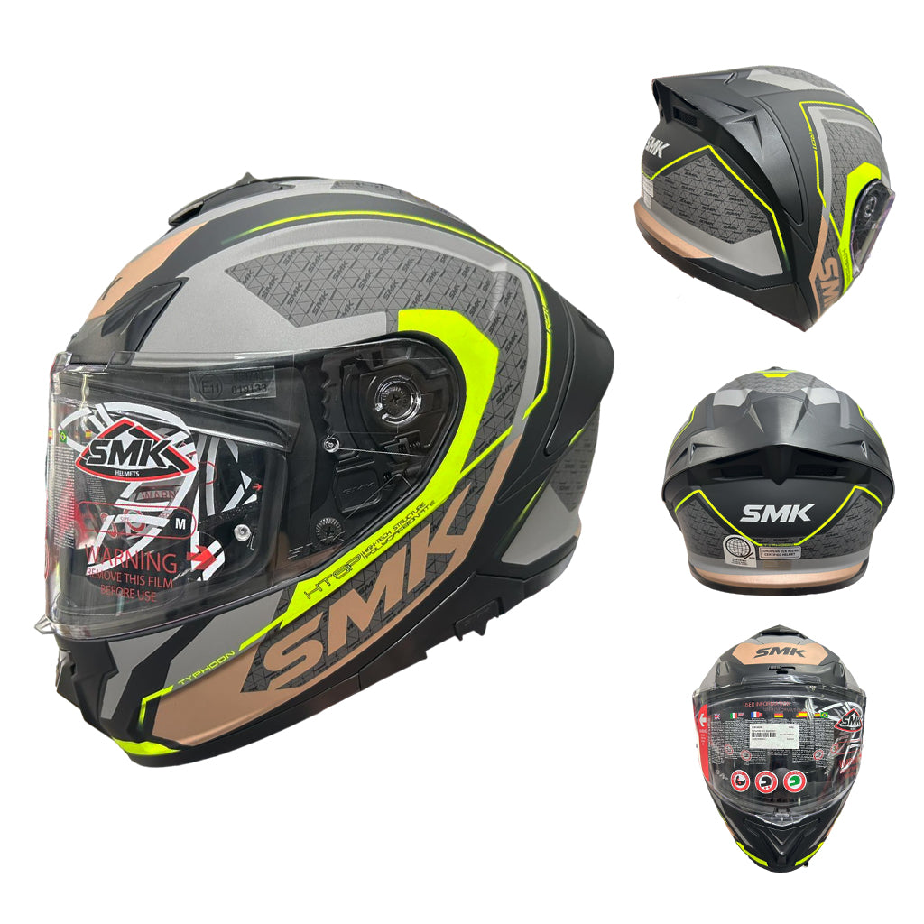 SMK TYPHOON MOTORCYCLE FULL FACE HELMET