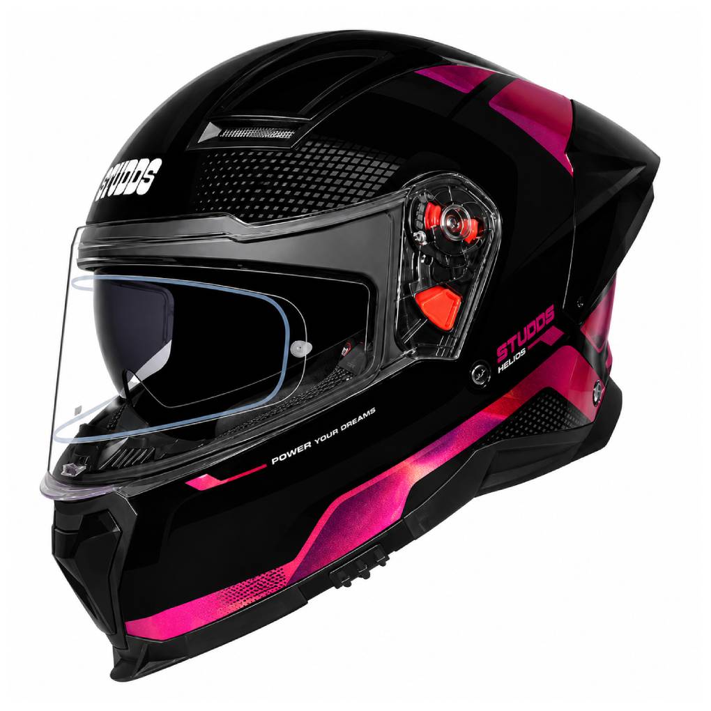 STUDDS HELIOS MOTORCYCLE FULLFACE HELMET w/ FREE VISOR