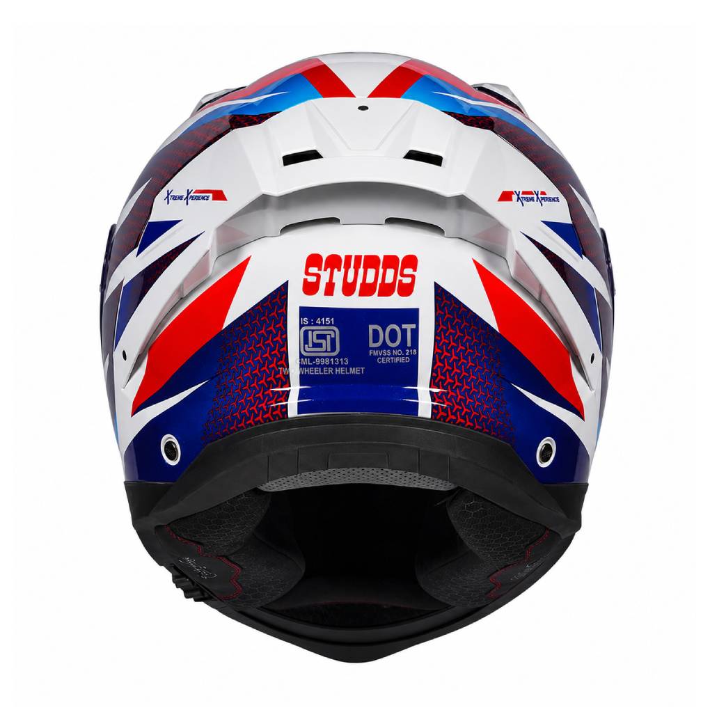 STUDDS HELIOS MOTORCYCLE FULLFACE HELMET w/ FREE VISOR