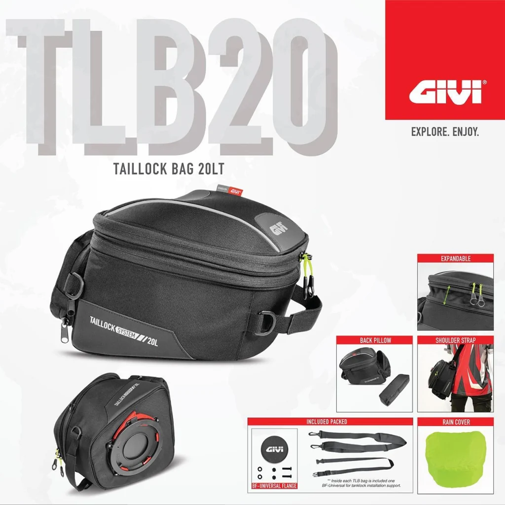 GIVI TLB MOTORCYCLE TAIL LOCK BAG