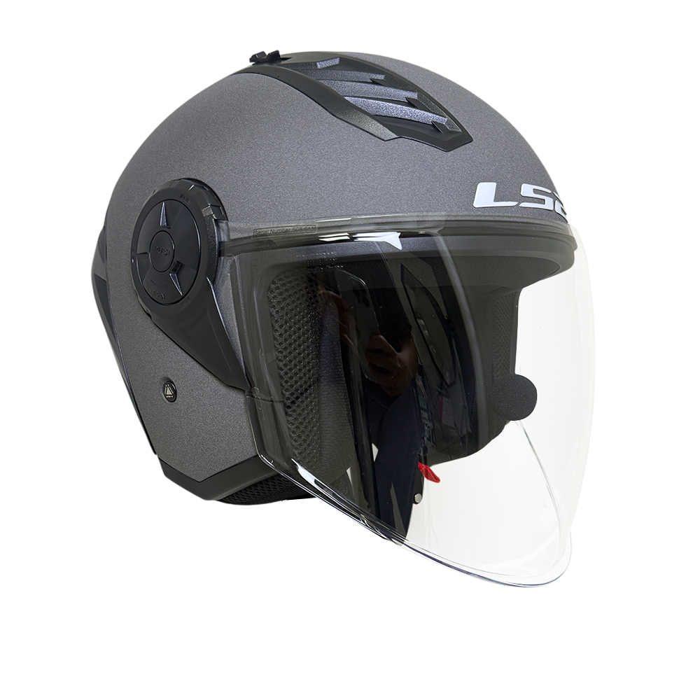 LS2 OF616 AIRFLOW II OPEN FACE HELMET w/ BLUETOOTH AIRIDE
