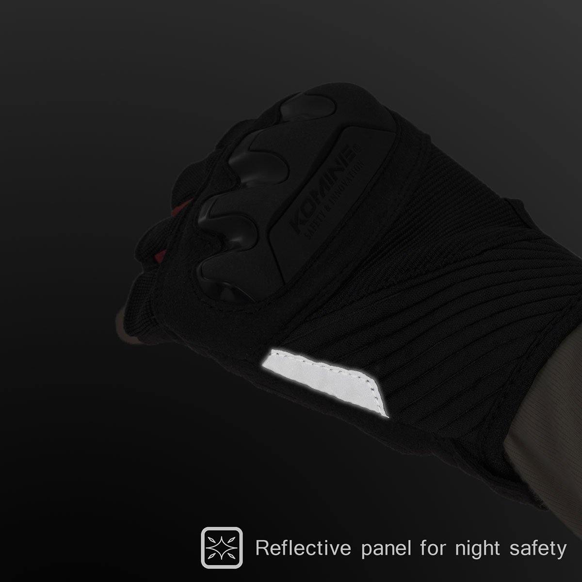 KOMINE GK-242 PROTECT MESH HALF FINGER GLOVES - Motoworld Philippines