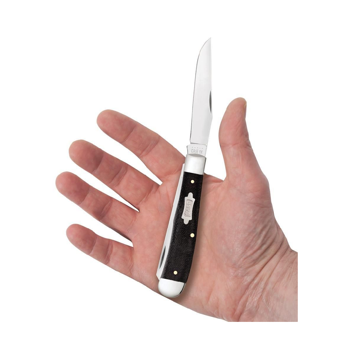 CASE KNIVES BLACK CANVAS LAMINATE TRAPPER