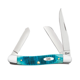 CASE KNIVES CARIBBEAN BLUE BONE MEDIUM STOCKMAN