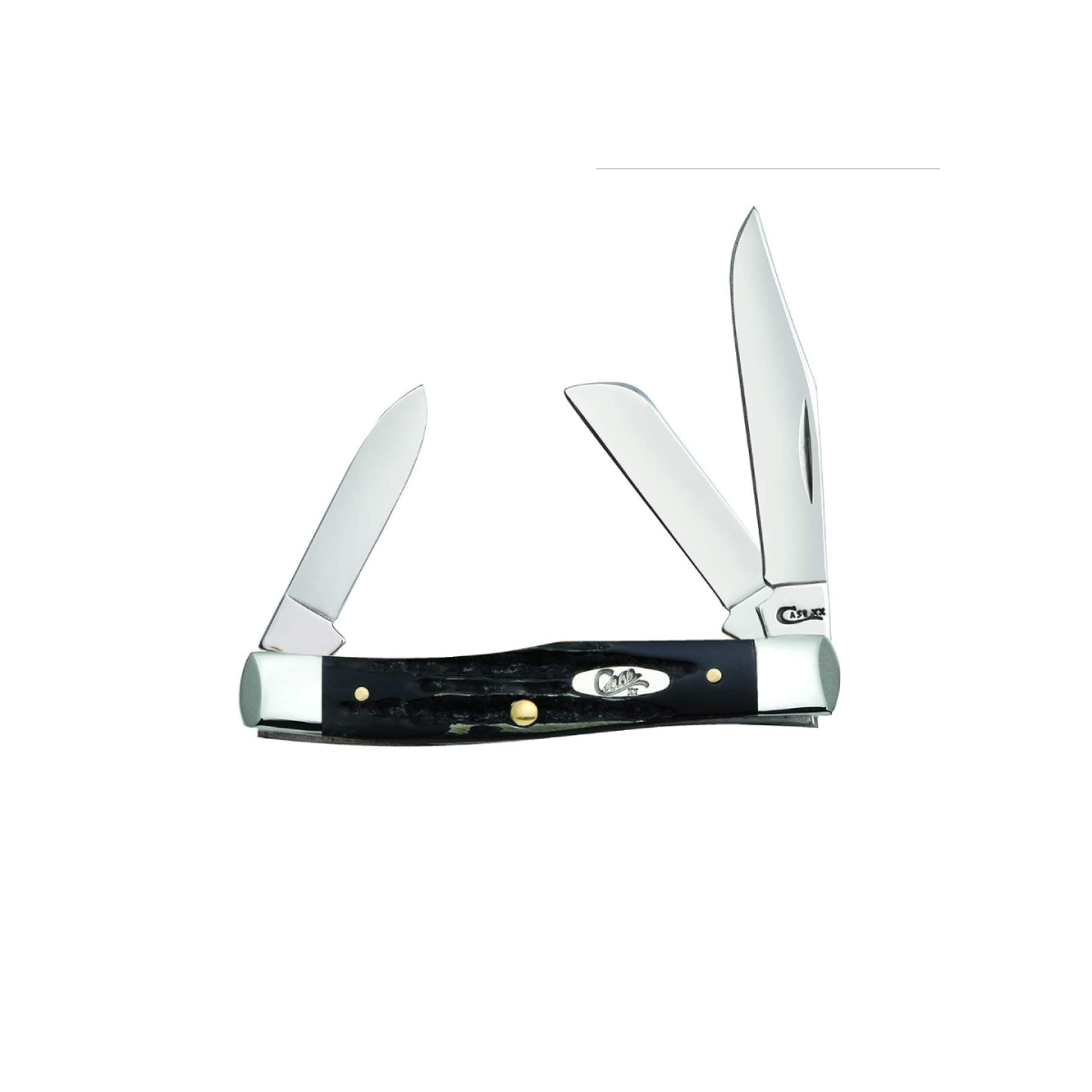 CASE KNIVES JIGGED BUFFALO HORN MEDIUM STOCKMAN
