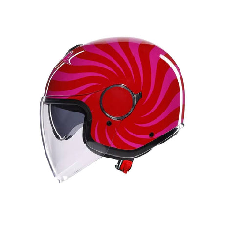 agv half face helmet philippines Streetmodular - Resia - Matte Gray/Silver/Red PISTA GP RR is an exact replica of the AGV helmet used in races by professional world championship riders Affordable Premium MTM H102 Half