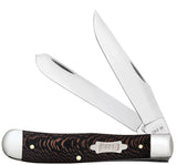 CASE KNIVES BLACK SYCAMORE WOOD TRAPPER