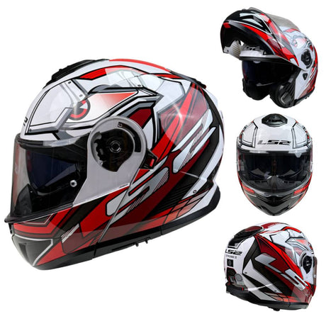 LS2 FF908 STROBE II MOTORCYCLE MODULAR HELMET