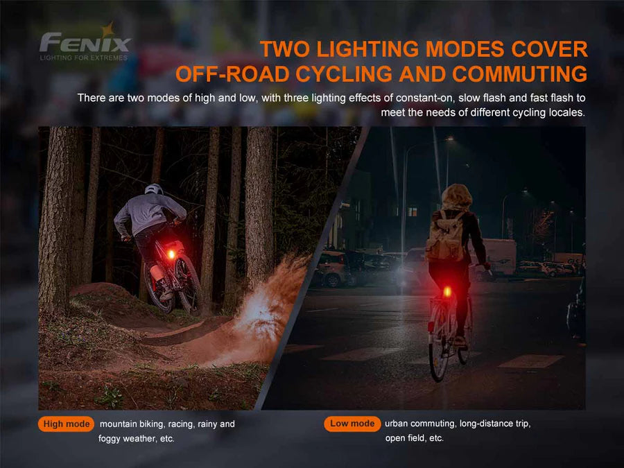 FENIX BC05RV2.0 RECHARGEABLE BIKE TAIL LIGHT