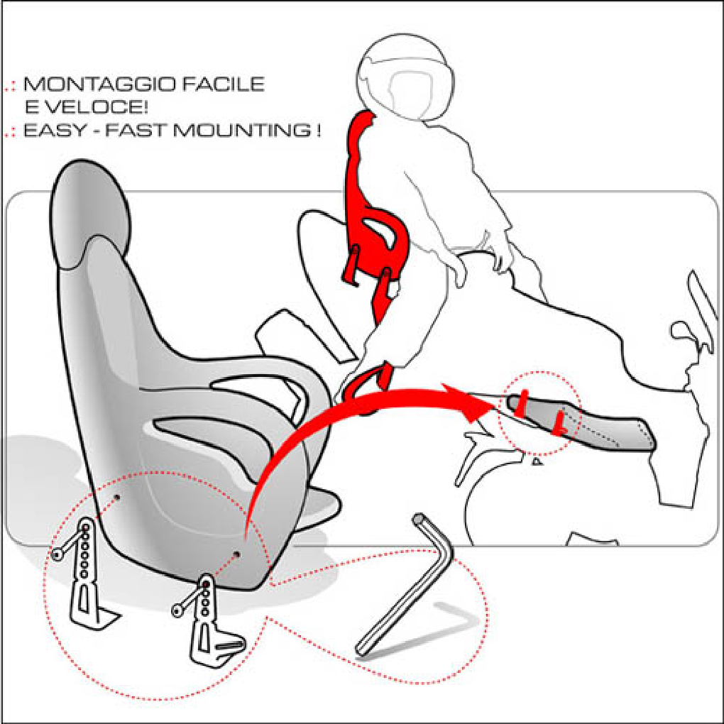 GIVI S650 BABY RIDE CHILD'S SEAT