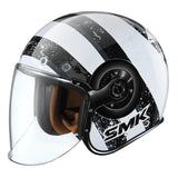 SMK RETRO JET MOTORCYCLE OPEN FACE HELMET