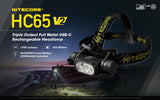 NITECORE 1750 LUMENS RECHARGEABLE HEADLAMP (HC65V2)