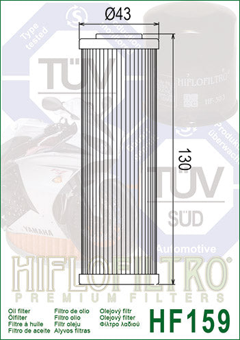 HIFLO FILTRO PREMIUM MOTORCYCLE OIL FILTERS