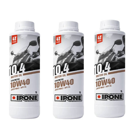 IPONE 10.4 10W-40 SEMI-SYNTHETIC MOTORCYCLE ENGINE OIL - 1L