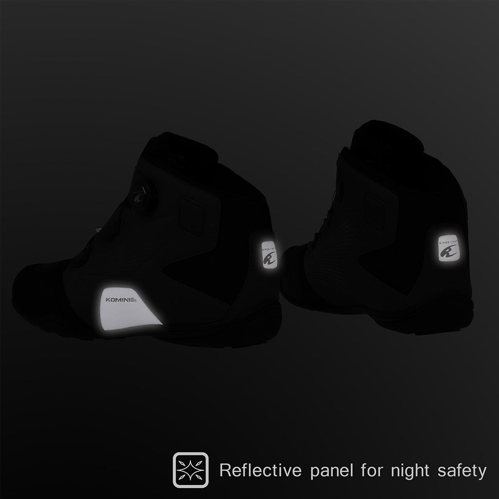 KOMINE BK-096 DIAL FIT WATERPROOF MOTORCYCLE RIDING SHOES