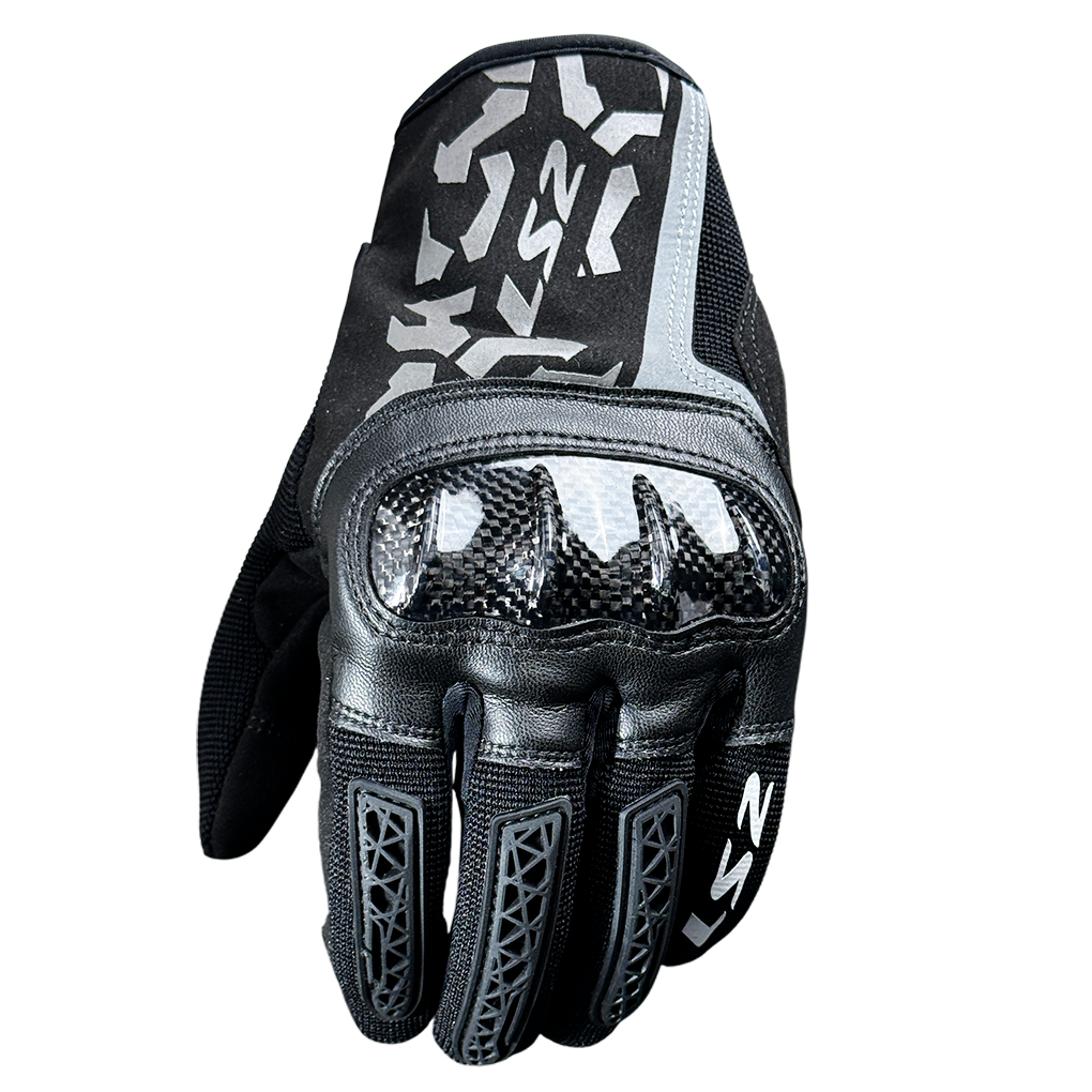 LS2 DEFEND CARBON MAN MOTORCYCLE GLOVES