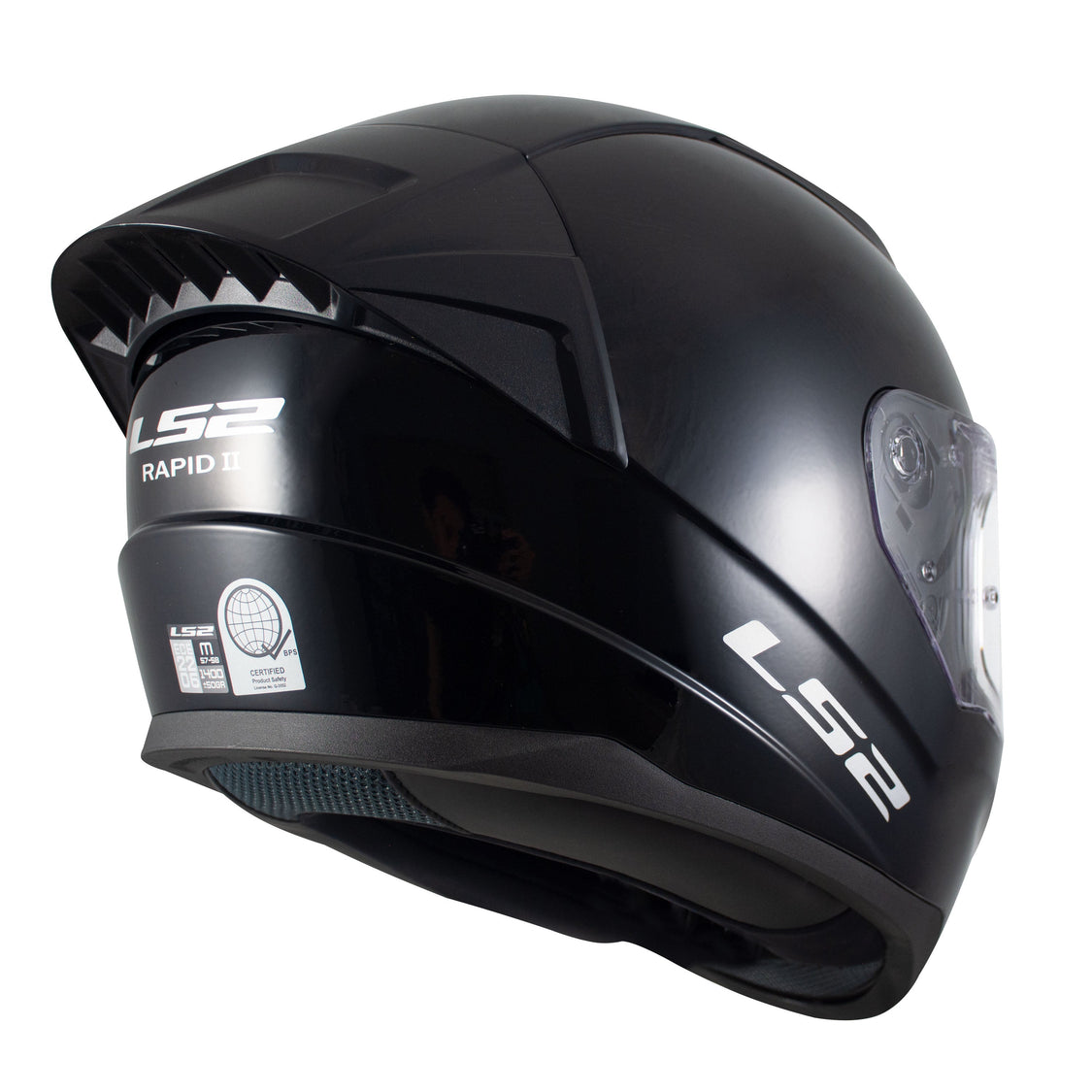 Casco Integral Motocicleta LS2 Rapid II ECE 22.06 | Certificado De Seguridad, Visor MaxVision Y Pinlock Listo - Modelo Circuit Gloss