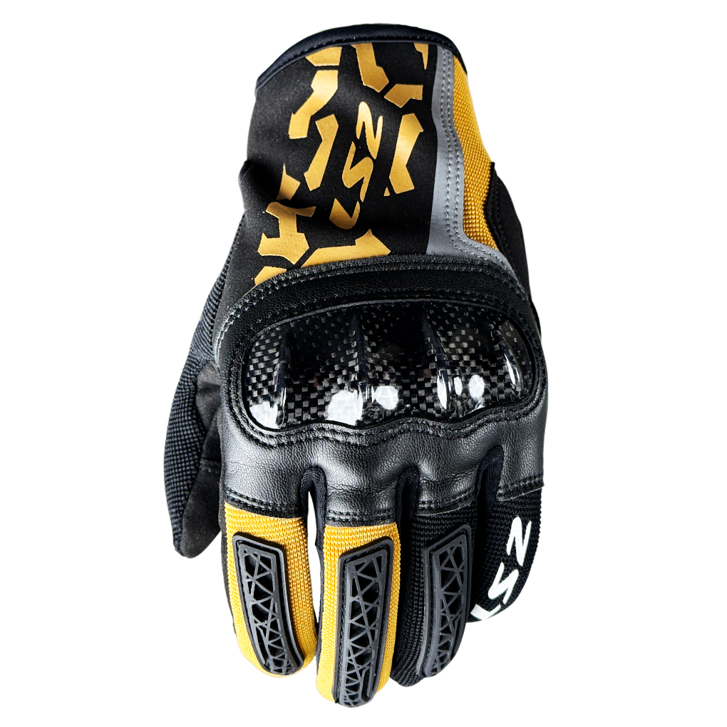 LS2 DEFEND CARBON MAN MOTORCYCLE GLOVES