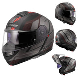 LS2 FF908 STROBE II MOTORCYCLE MODULAR HELMET