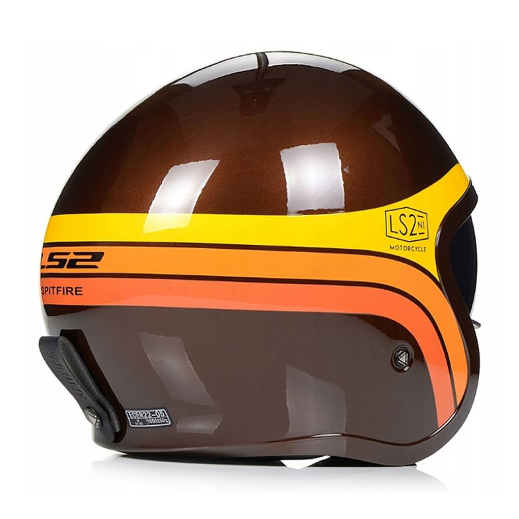 LS2 OF599 SPITFIRE II RETRO MOTORCYCLE OPEN FACE HELMET