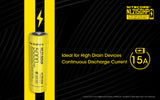 NITECORE 21700 LI-ION 5000MAH BATTERY (NL2150HP)