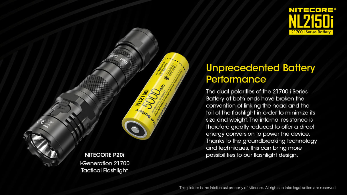 NITECORE 21700 LITHIUM ION 5000MAH (NL2150I)