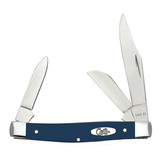 CASE KNIVES NAVY BLUE SYNTHETIC SMOOTH MEDIUM STOCKMAN