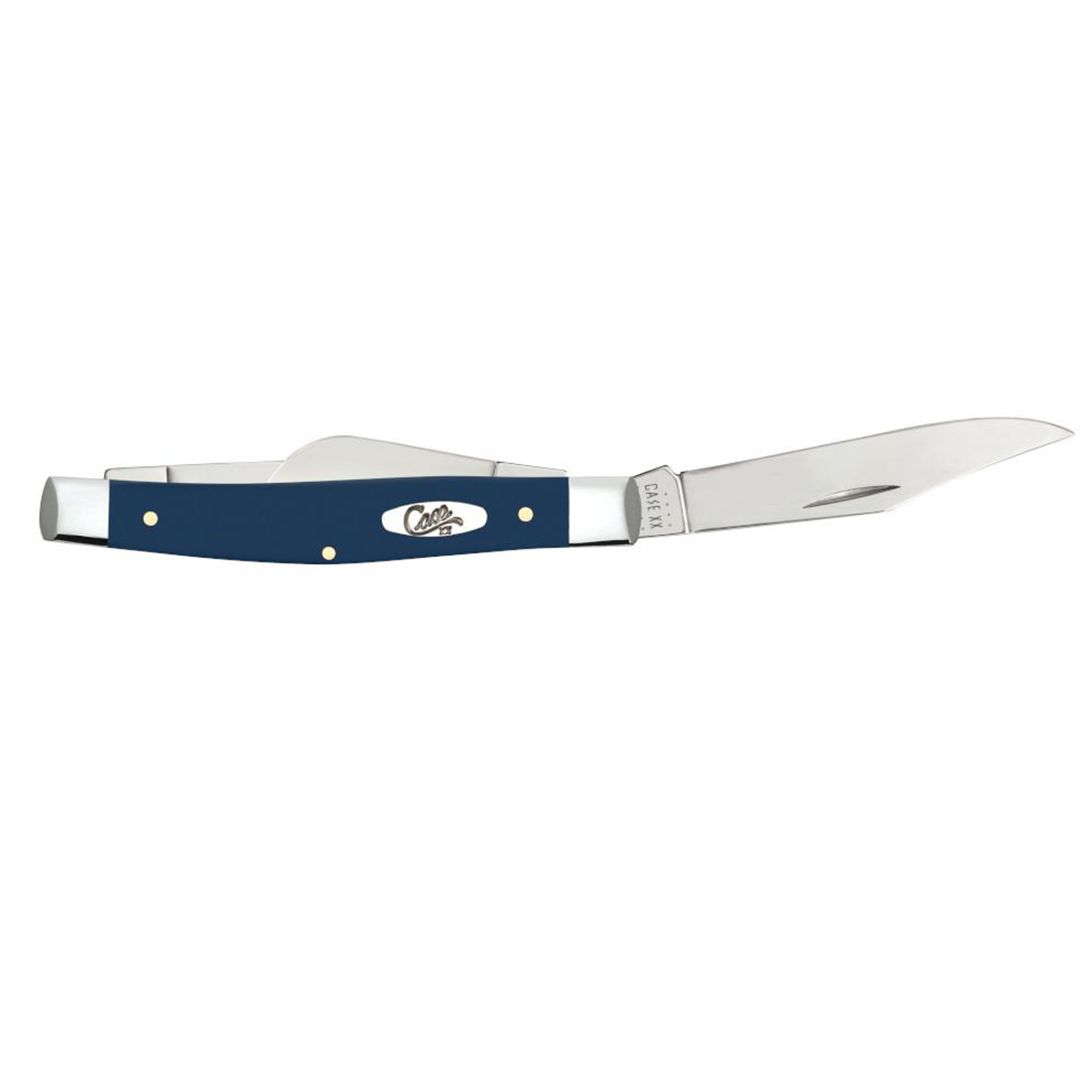 CASE KNIVES NAVY BLUE SYNTHETIC SMOOTH MEDIUM STOCKMAN