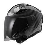 LS2 OF603 INFINITY II CARBON MOTORCYCLE OPEN FACE HELMET