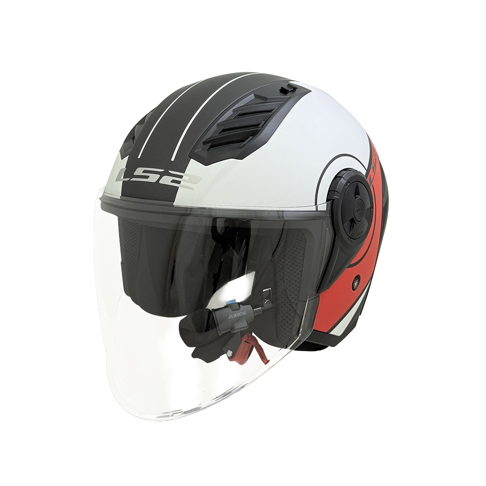 LS2 OF616 AIRFLOW II OPEN FACE HELMET w/ BLUETOOTH AIRIDE