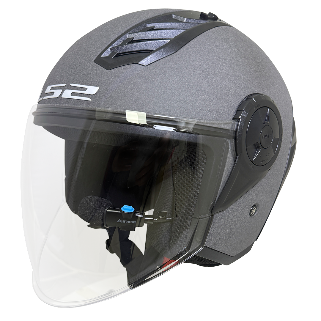 LS2 OF616 AIRFLOW II OPEN FACE HELMET w/ BLUETOOTH AIRIDE