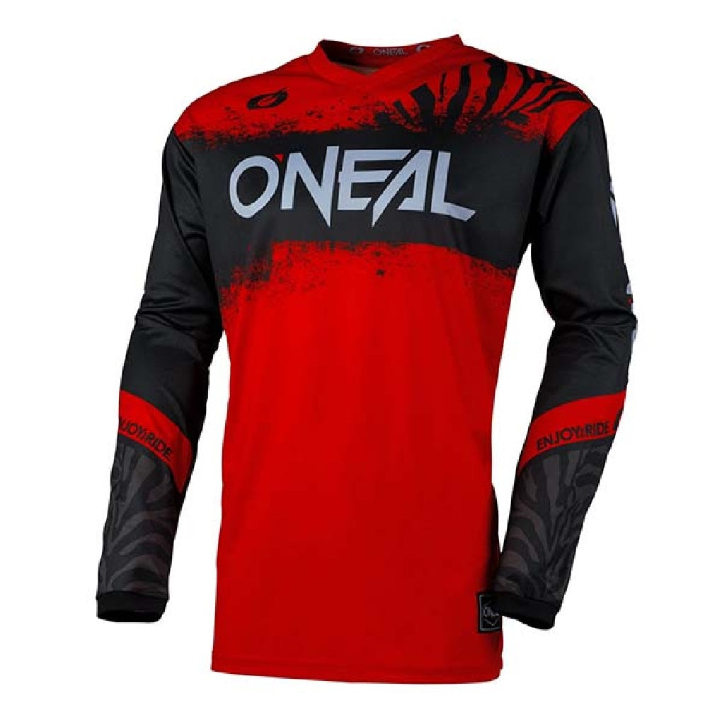 O'Neal Element Racewear Jersey Zwart Oranje - MX MTB DH Motocross Trikot Met Elleboogpads