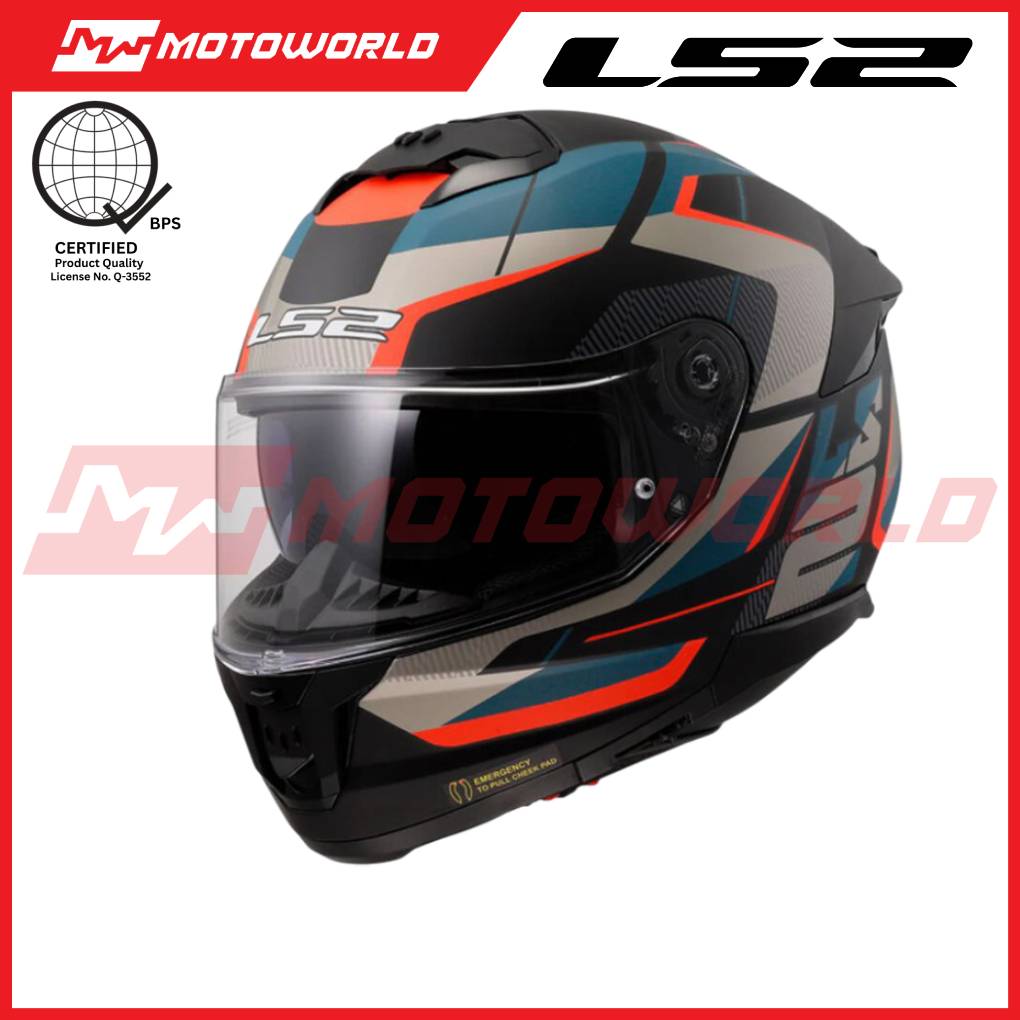 LS2 FF808 STREAM II GRAPHICS MOTORCYCLE FULL FACE HELMET